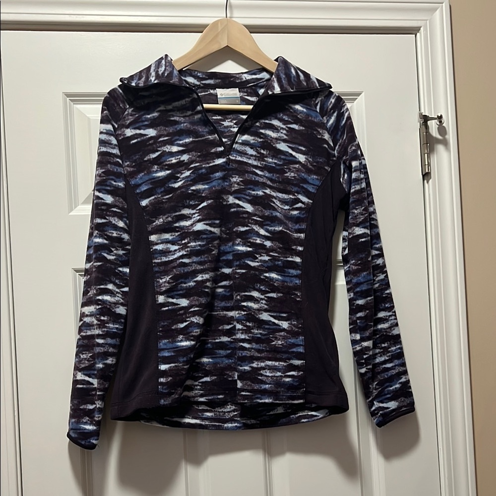 Columbia Patterned Long Sleeve 1/4 Zip Pullover